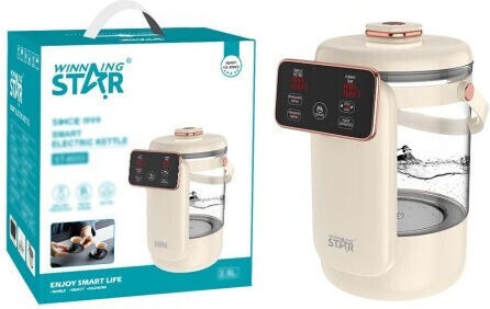 Winning Star Winning Star Βραστήρας 2.5lt 1350W Μπεζ