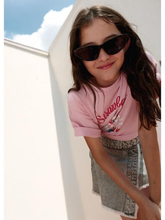 Kids' Denim Skirt Gray