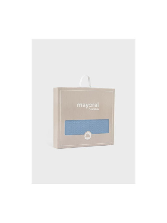 Mayoral Blanket Nursery Swaddling Blankets Knitted Light Blue
