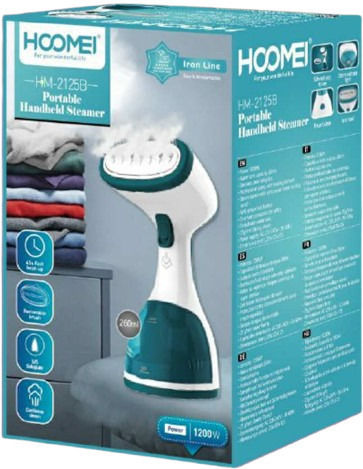 Hoomei HM-2125B Ατμοκαθαριστής Ρούχων Χειρός 1200W με Δοχείο 260ml Μπλε