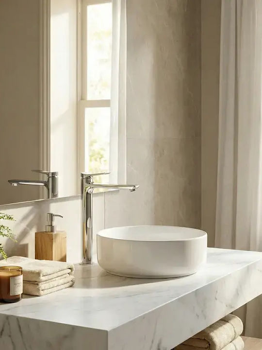 Tema Mixing Tall Sink Faucet Silver