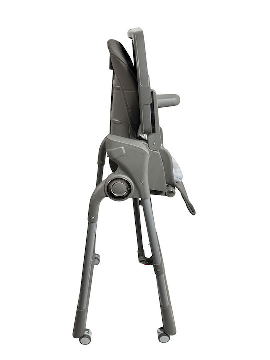 ForAll Galaxy Klappbarer Baby Hochstuhl 3 in 1 mit Höhenverstellbar in Grau