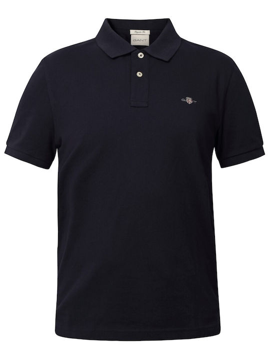 Shield Pique Polo T-shirt Blue