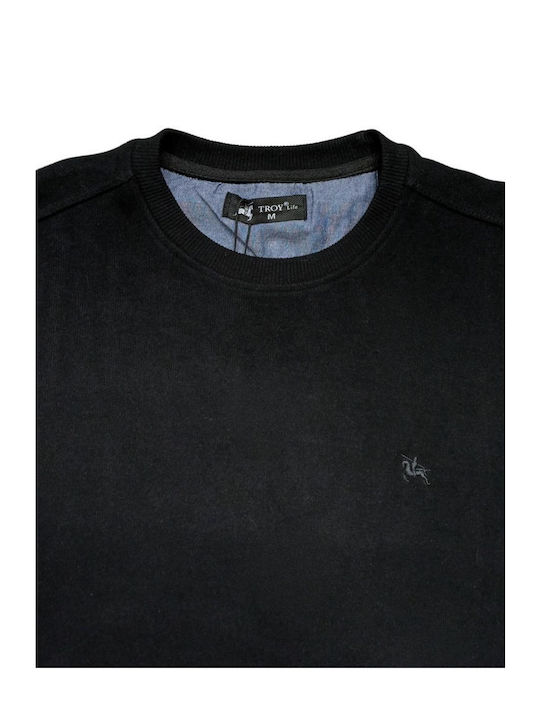 Troy Life Pulover cu mânecă lungă Black