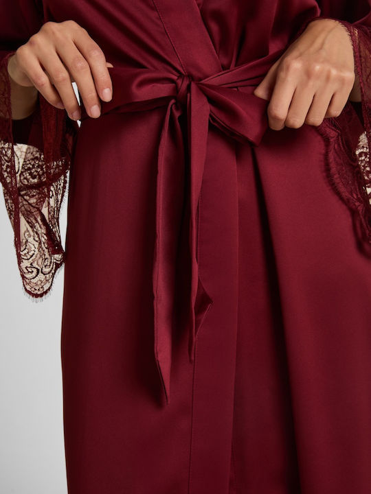 Hunkemöller Зимна Дамска Халат cabernet