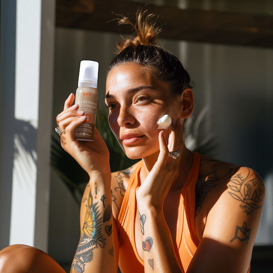 Evy Technology Daily Defense Αδιάβροχη Αντηλιακή Mousse Προσώπου SPF50 σε Spray 75ml
