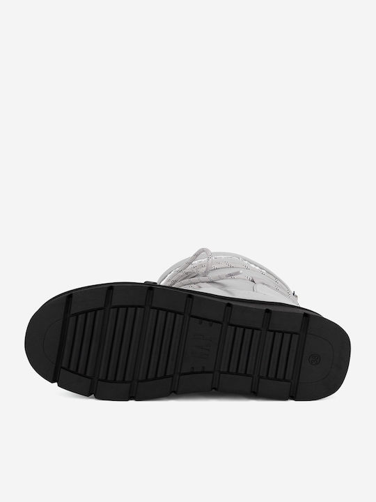 Damenstiefel Silber