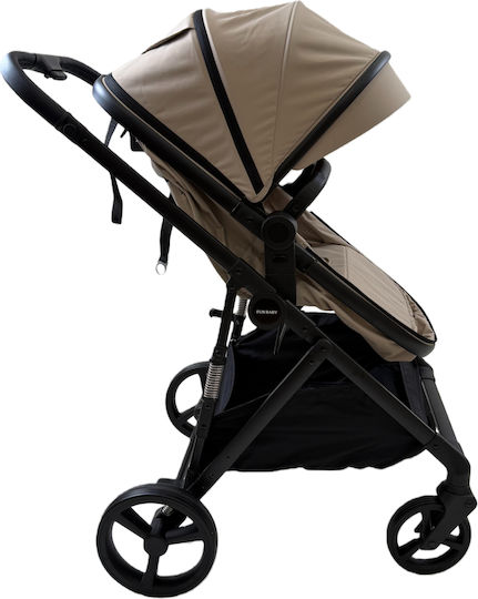 ForAll Fun Baby Star Verstellbar 3 in 1 Baby Kinderwagen Geeignet für Neugeborene Beige