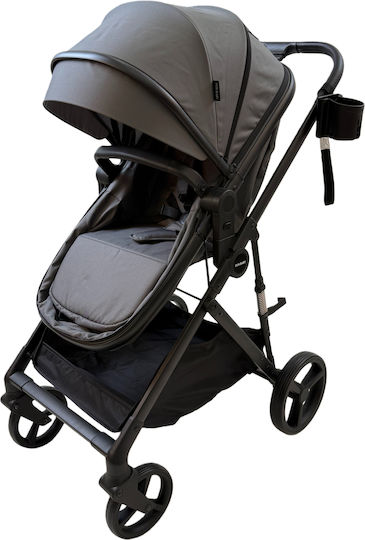 ForAll Fun Baby Star Adjustable 3 in 1 Baby Stroller Suitable for Newborn Gray