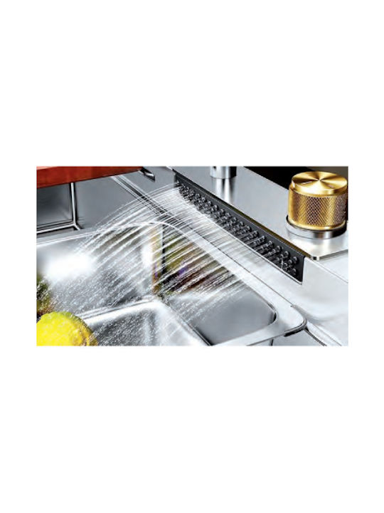 Domistyle Drop-In Sink Inox W75xD46cm Silver