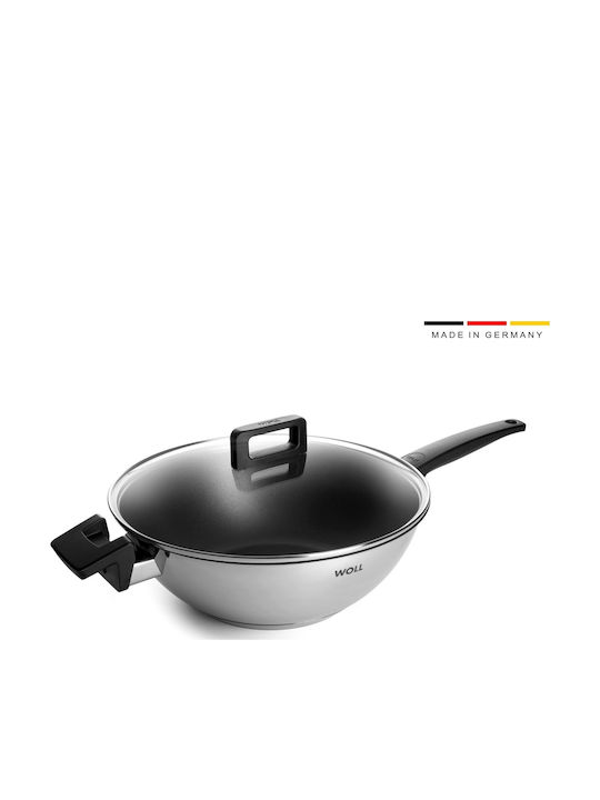 Woll Concept Wok With Lid made of Stainless Steel with Non-Stick Coating 30cm