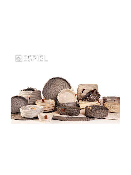 Espiel Coaster Fabric White 12x12cm 1pcs