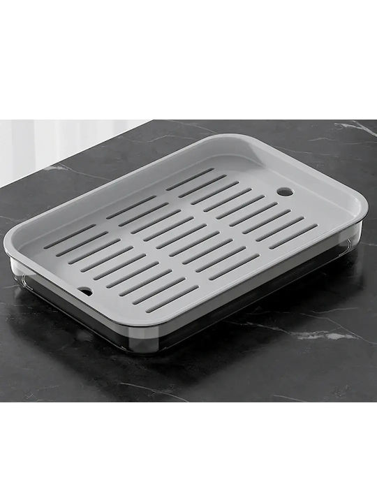 Verk Group Στραγγιστήρι Νεροχύτη Πλαστικό Γκρι 37x24.5cm