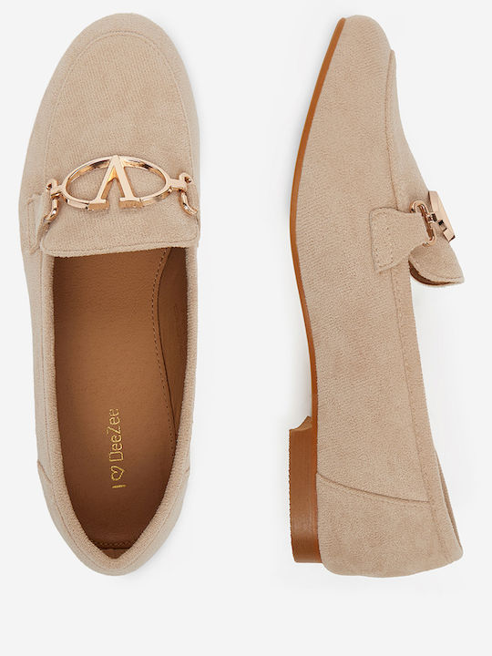 Γυναικεία Loafers σε Μπεζ Χρώμα