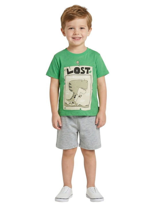 Kids' Set with Shorts Summer 2pcs Green