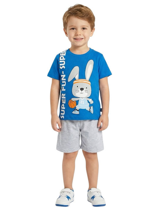 Kinder-Set mit Shorts Sommer 2Stück Blau
