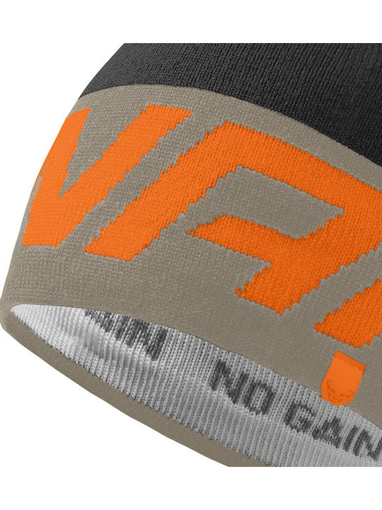 Beanie Unisex Σκούφος Πλεκτός σε Πορτοκαλί χρώμα