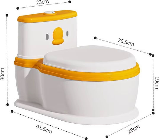 Little Mom Potty Bowl with Sounds & Lid Pink