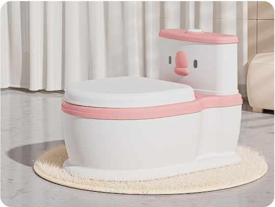 Little Mom Potty Bowl with Sounds & Lid Pink