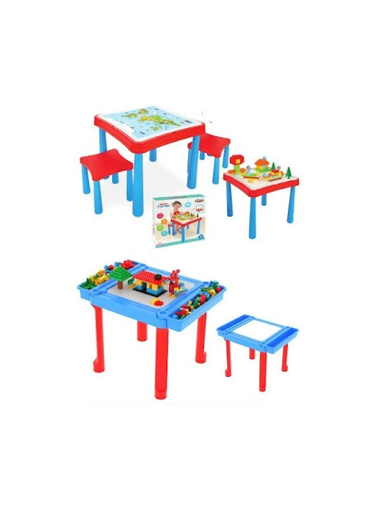 Set Masă cu Scaune pentru Copii din Plastic Multicolor Pilsan