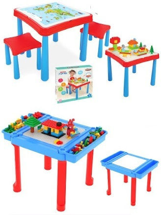 Set Masă cu Scaune pentru Copii din Plastic Multicolor Pilsan