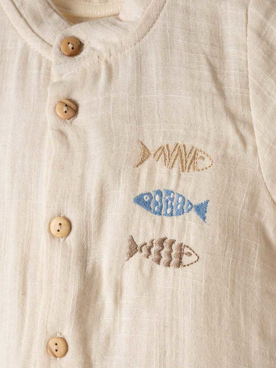 Kids' Set with Shorts Summer 3pcs Beige