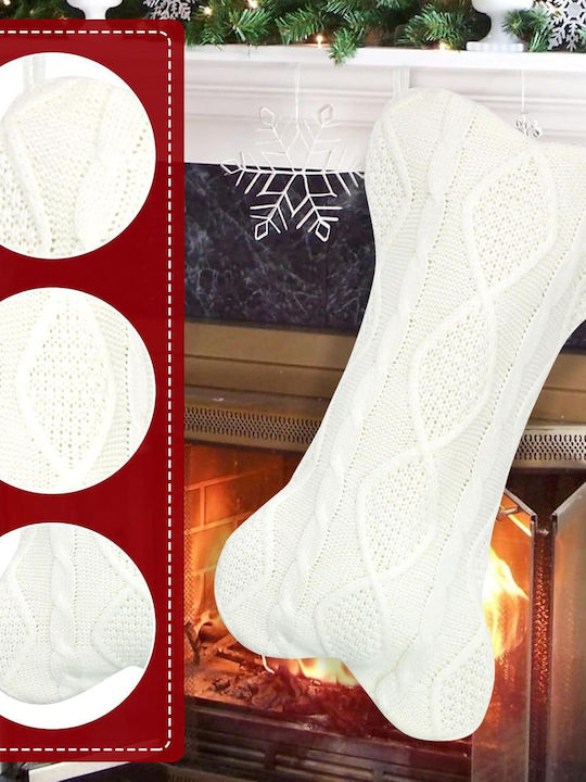 Christmas Knitted Decorative Socks Bone Shape