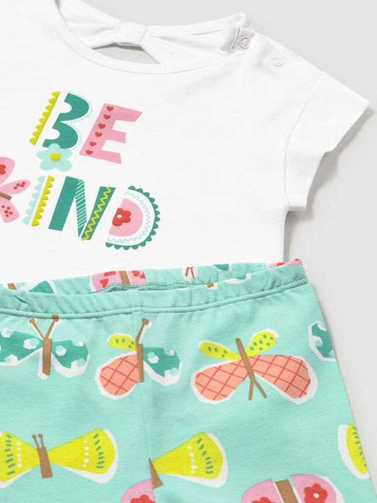 Kinder-Set mit Leggings Sommer 3Stück Green