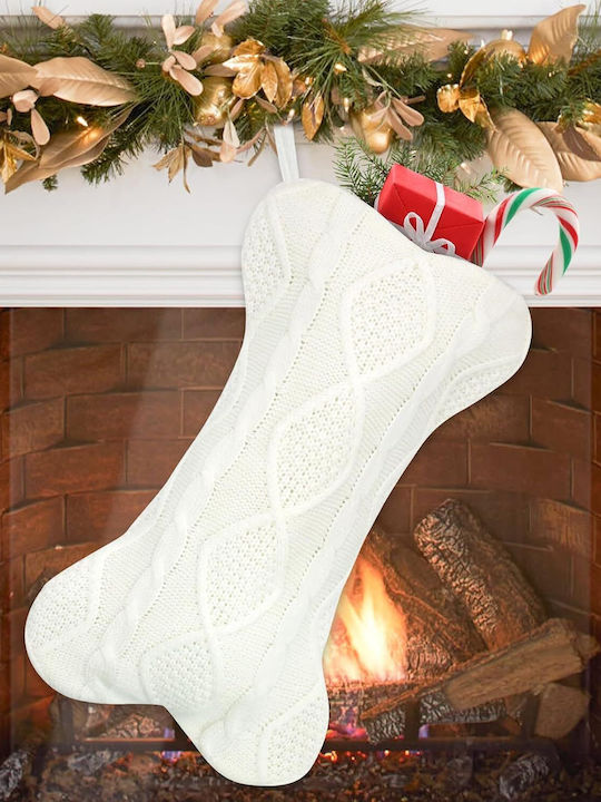 Christmas Knitted Decorative Socks Bone Shape