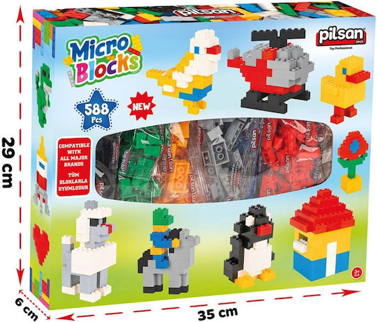 Pilsan Cuburi De Construit Constructor Micro Pentru 3+ Ani 504 Bucăți