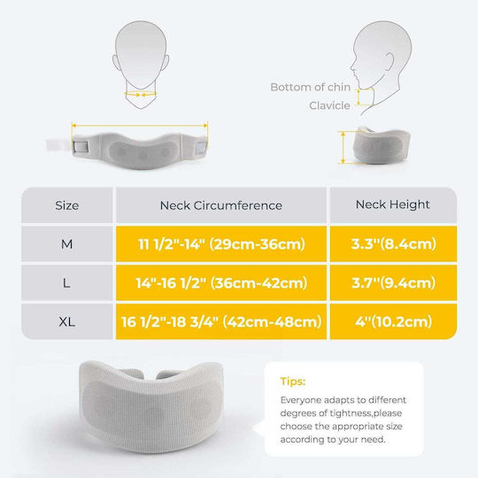 Foam 8.4 Cm Pain Relief Adjustable Neck Support 03060-3