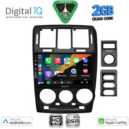 Digital IQ Ηχοσύστημα Αυτοκινήτου για Hyundai Getz 2002-2011 (Bluetooth/USB/WiFi/GPS/Apple-Carplay/Android-Auto) με Οθόνη Αφής 9"