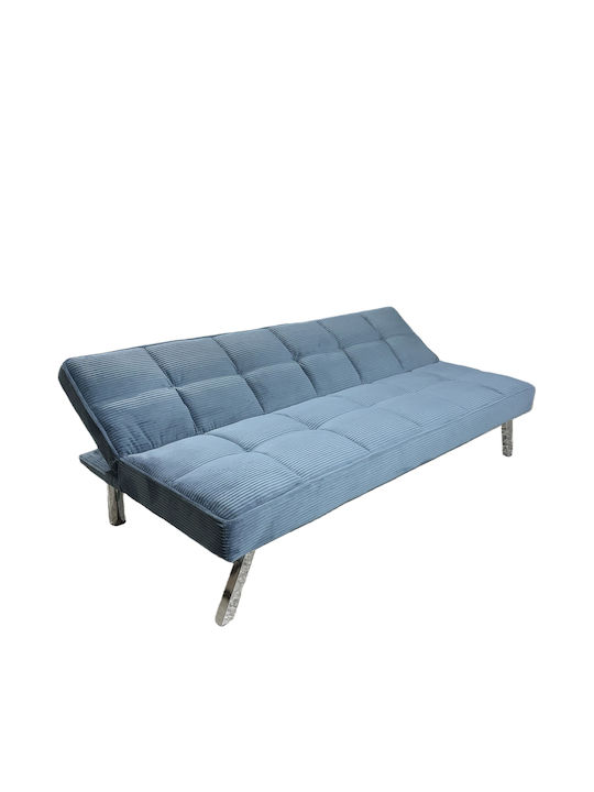 Elvore Three-Seater Sofa Bed Blue 190x83x74 cm 15390009