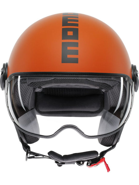 MomoDesign FGTR Classic Mat Orange/Black Motorcycle Helmet Jet ECE 22.06