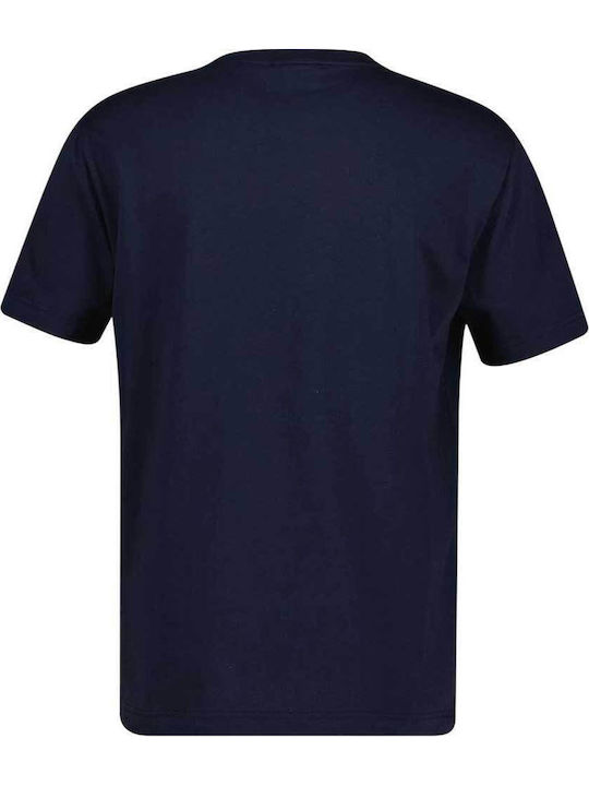 Gant Kurzarm T-Shirt Blau