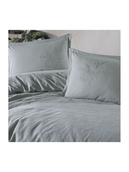 Clasy Home Set Husă de Pilotă Dublă cu 4 Fețe de Pernă & 1 Cearsaf 200x220 Verde