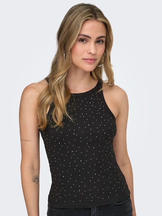 Women's Blouse Cotton Sleeveless Black