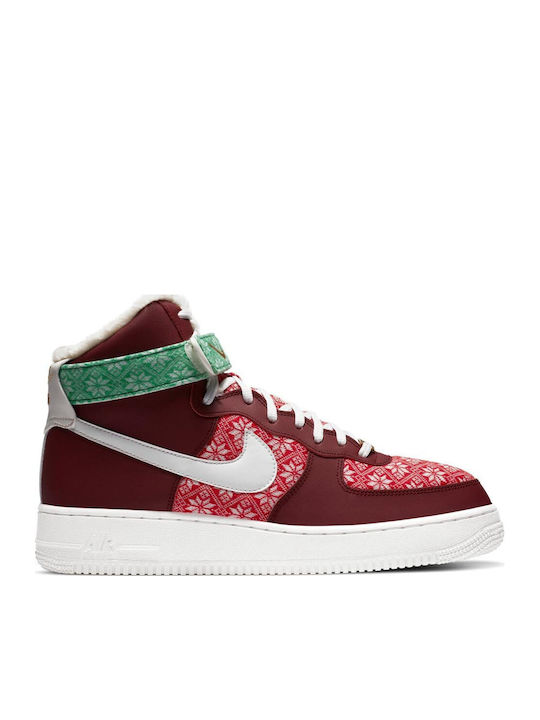 Air Force 1 High Boots Burgundy