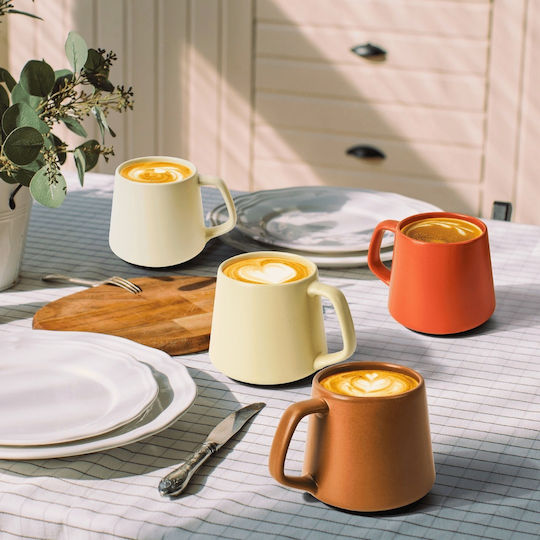 Miamio Cană Ceramică Bej 420ml 4buc