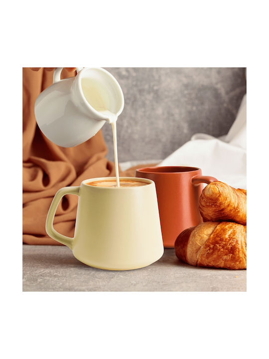 Miamio Becher Keramik Beige 420ml 4Stück