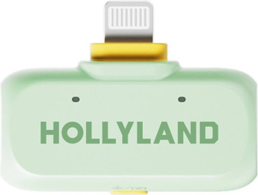 Hollyland LARK A1 Combo Wireless Microphone Flyout Journalistic in Green Color Mint Green