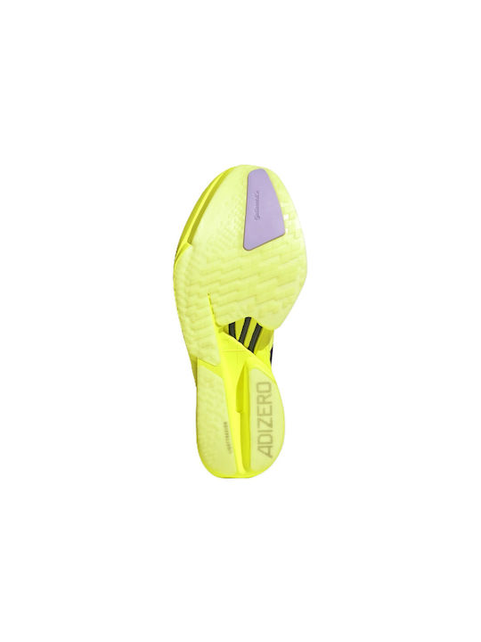 Adizero Adios Pro 4 Sport Shoes Running Solar Yellow / Aurora Plum / Powder Plum