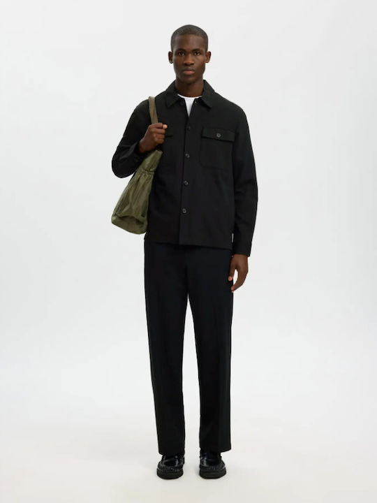 Long Sleeve Overshirt Black