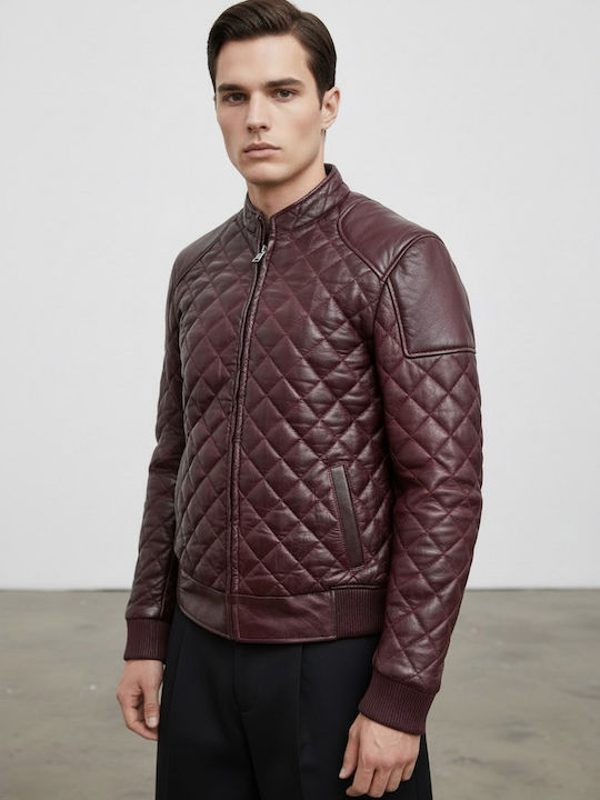 Leather Jacket Bordeaux