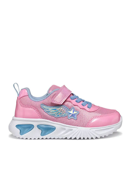 J Assister Kinder Sneakers Anatomisch mit Lichtern Rosa