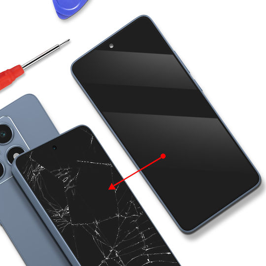 Clappio Complete Screen Xiaomi 14t Pre-assembled Glass Chassis Blue