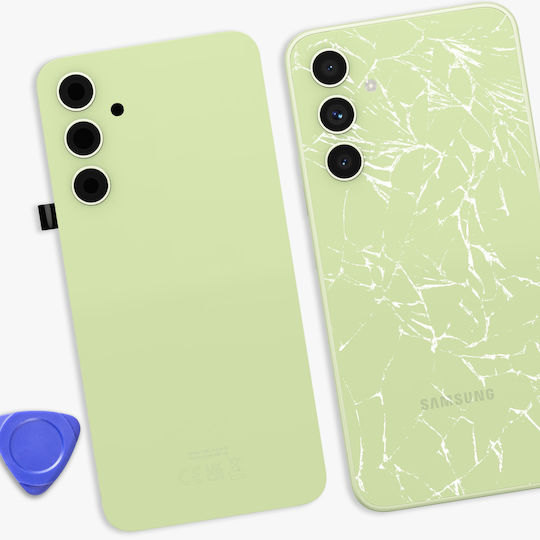 Clappio Battery Cover Galaxy A54 Integrated Adhesive Pale Green