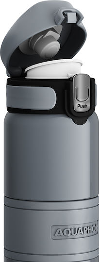 Aquaphor Flasche Thermosflasche Rostfreier Stahl 480ml Gray