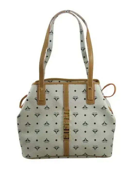 Fabric Women's Drawstring Bag Beige 36-171034-2X
