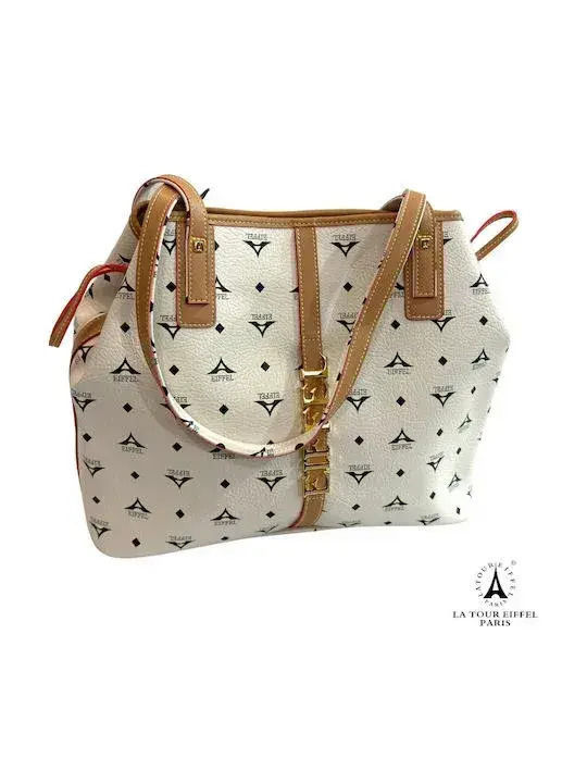 Fabric Women's Drawstring Bag Beige 36-171034-2X